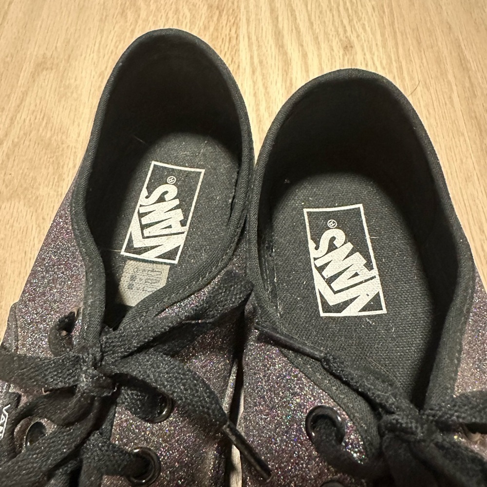 Dark gray glitter vans size 7 (women’s) - Picture 7 of 10